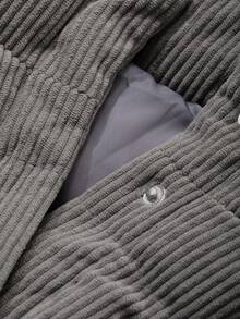 DAZY Toddler Boys' Casual Solid Color Long Sleeve Padded Coat, Korean Style, Winter