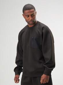 ARC Activewear Oversized Crewneck Performance Top Gym Workout Jacket Pullover