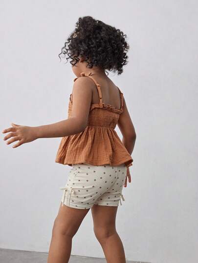 Maija Kids Maija Kids 少女蝴蝶印花面料短裤