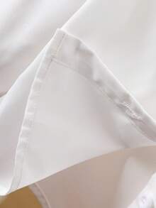 年轻女孩休闲涂鸦印花长袖翻领衬衫，适合春夏休闲时尚 - 彩色 - 查看 6