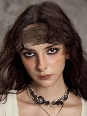 Hippie 1 pieza Diadema deportiva de yoga con estampado de teñido anudado para mujer, accesorio para el cabello de banda elástica ancha y transpirable