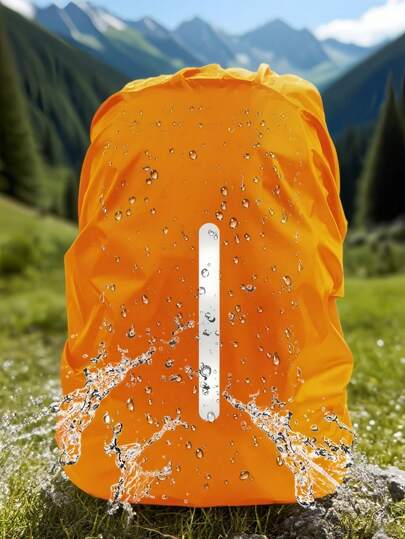 1 件 15-75L 黑色背包防雨防污罩，户外旅行徒步登山包防尘罩，可折叠背包保护罩带反光条，适用于户外、登山、通勤、学校、家居、旅行收纳