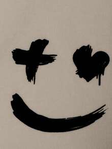 EURMUSE Men's Contrast Color Patchwork Print Raglan Sleeve T-Shirt - Beige - View 5