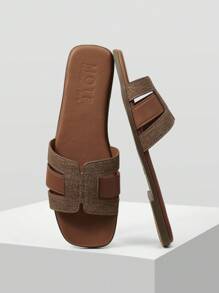 MOTF PREMIUM WOMEN COMFORTABLE MINIMALIST CASUAL FLAT SANDALS FOR CHRISTMAS