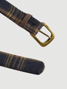 SHEIN MOD 格子吊带连衣裙女，休闲优雅收腰无袖连衣裙 - 彩色 - 查看 4