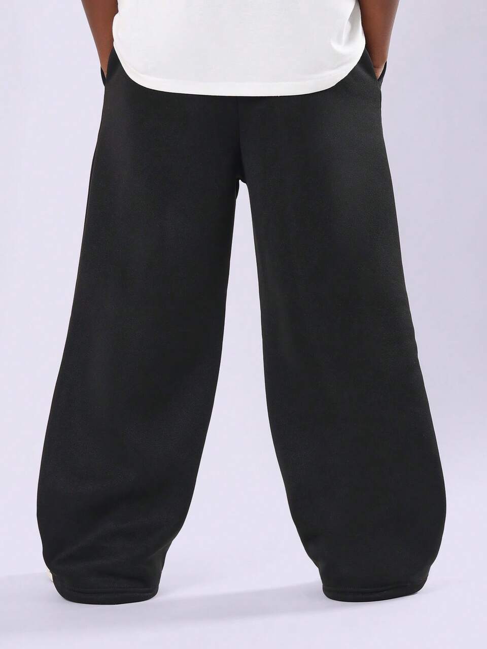 Pantalones deportivos holgados y cómodos con forro polar acogedor