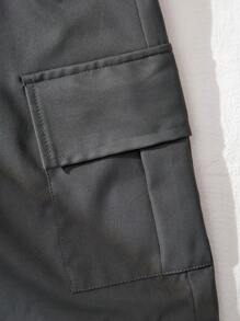 3-Pack Tween Boys Woven Shorts In Black, Khaki, Grey - Multicolor - View 8