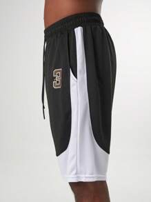 ARC Activewear Performance Shorts Running Basketball Quick Dry Fitness Gym Workout Training Training Shorts - Black - View 4