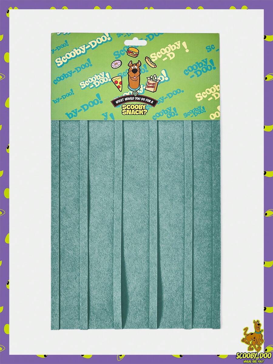 SCOOBY-DOO X SHEIN 卡通字母设计毛毡收纳 - 藍色 - 查看 1