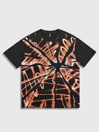 Street Life Camiseta de cuello redondo de manga corta con estampado para hombre, de verano