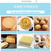SHEIN 6pcs Silicone Baking Supplies Set, Non-Stick Silicone Baking Tray, Silicone Muffin Cups, Baking Tray, Donut Pan, Silicone Muffin Pan, Cake Pan