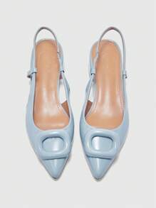 CUCCOO BIZCHIC 女士时尚百搭简约平底鞋 - 淺藍色 - 查看 2