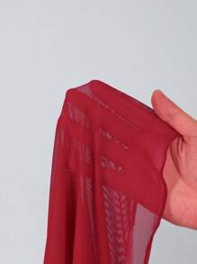 Swim Vcay Bộ 3 Bikini Nữ Mùa Hè Mới Màu Trơn Halter Kim Loại Trang Trí Đầm Đi Biển Đồ Bơi Gợi Cảm - Đỏ - Xem 7