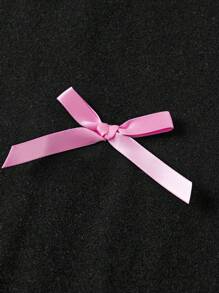 Conjunto de 2 peças de camiseta e shorts de ciclismo skinny com estampa de laço contrastante para meninas adolescentes, para a volta às aulas e cheio de estilo para meninas