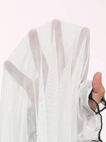 Lace Romance Sweet Women Sleepwear Nightgown Set Summer Babydoll Dress - White - View 7