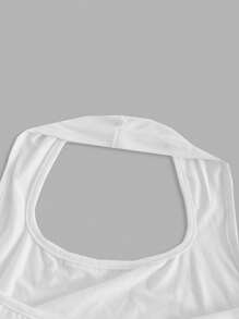 Tseoso 复古龟背心、贝壳和花朵图案吊带背心，适合节日、音乐节、海滩、春假、夏季，女士适用 - 白色 - 查看 3