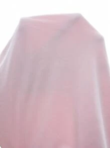Elenzga Elegant Strapless Backless Top & Solid Color Ruffle Hem Bodycon Skirt 2 Pieces Plus Size Set - Coral Pink - View 9
