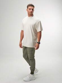Camiseta Oversized Luxsoft - Bege - Visão 3