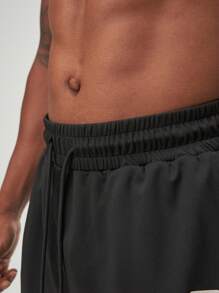 ARC Activewear Performance Shorts Running Basketball Quick Dry Fitness Gym Workout Training Training Shorts - Black - View 5