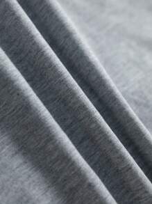 SHEIN Leap Crew Teen Boy Casual Minimalist Sleeveless Tank Top, Suitable For Summer - Light Grey - View 3