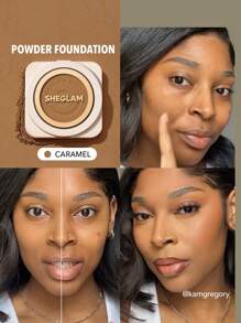 SHEGLAM Skin-Focus 高遮瑕粉底液-焦糖色 36 種色調 控油 無毛孔 無瑕 全遮瑕 輕盈粉餅 柔和啞光 更順滑的定妝粉 面部彩妝 粉底液 品牌 美容 化妝 化妝品 適合女性與女孩 完美搭配夏季春季 Y2K 時尚 流行 生日 母親節禮物 假期 派對準備就緒 最佳顏色 - Caramel - 查看 1
