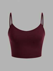 SHEIN EZwear 3 件套黑色碎花、灰色玫瑰、深红色女士无袖短款休闲吊带背心，适合夏季 - 彩色 - 查看 8