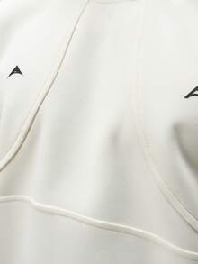 ARC Activewear 超大圆领运动上衣 健身房运动夹克套头衫 - 米色 - 查看 4