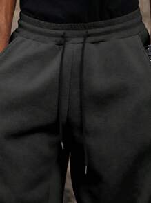 Manfinity Hypemode 男士纯色抽绳腰口袋宽松休闲运动裤