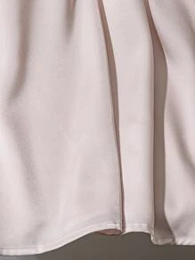 SHEIN Unity Women Plus Size Elegant Minimalist Structured Split A-Line Skirt Fall Cloth For Women - Apricot - View 4