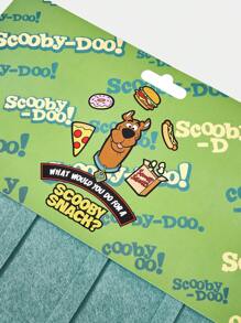 SCOOBY-DOO X SHEIN 卡通字母设计毛毡收纳 - 藍色 - 查看 3