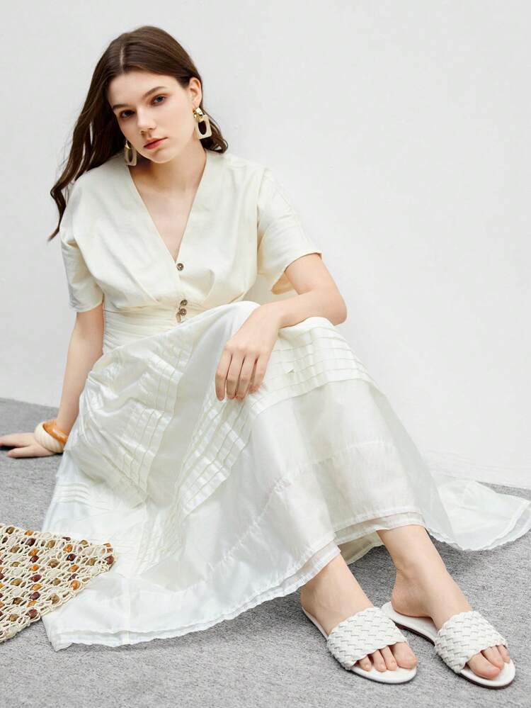 CUCCOO BIZCHIC Women's Casual Bohemian Style Flat Slide Sandals For Daily Wear