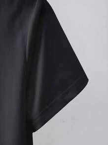 INAWLY LUNE 复古妈妈 T 恤，趣味字母印花圆领短袖休闲衬衫，适合妈妈图案 T 恤女式上衣 - 黑色 - 查看 4