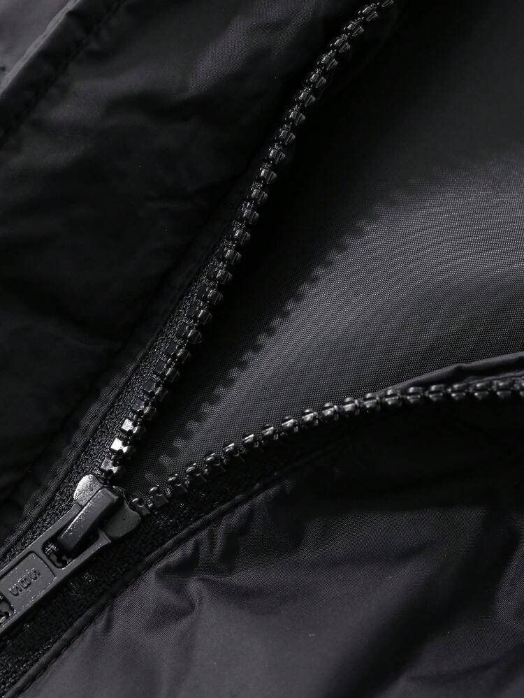 Tween Girls Hooded Casual Mid-Length Loose Straight Padded Coat Winter