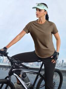 In My Nature 女士户外T恤/上衣，纯色短袖，简约时尚休闲，日常穿着