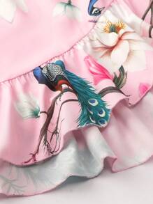 Irokai 1 件女式日式印花传统和服/浴衣 - 粉色 - 查看 7