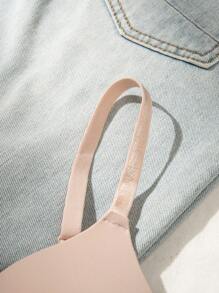 Snug Zone Skin-Tone Padded Push-Up Bra, Simple & Fashionable, Comfortable, High-Support, Enhances Small Bust, Basic Style, Adjustable Straps, Women's Lingerie - Pink - View 6