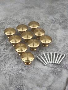 Modern Simple Gold Small Handle Cupboard Drawer Single-Hole Handle Cupboard Door Round Furniture Small Handle - Multicolor - View 5