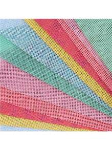 1 套 3.6 米粗麻布卡其色横幅、粗麻布三角旗、亚麻彩旗、花环丝带，适用于生日、婚礼、派对、露营、波西米亚春季复活节、节日派对装饰 - 彩色 - 查看 7