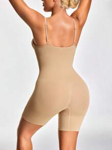 SHEIN Shape Einfarbiger nahtloser Bodysuit Shorts
