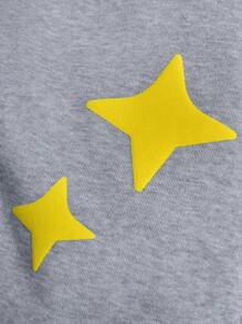 Manfinity EMRG 男士街头，INS搭配高街嘻哈泡泡印花宽松灰色直筒运动裤，适合四季搭配，街头朋克摇滚滑板，适合各种聚会和日常搭配，摄影利器，男友老公礼物，街头，Y2K，灰色运动裤，街头艺术运动裤，明星运动裤 - 灰色 - 查看 3