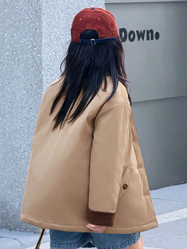 Tween Girls Winter Casual Street Style Jacket