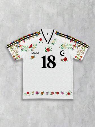 Prep Camiseta de manga corta de fútbol para hombres, adecuada para uso diario en primavera/verano