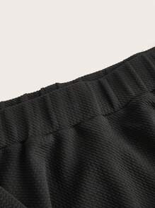 Ellevyn 素色腰帶喇叭半身裙