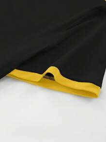 Manfinity Dauomo Brazil 7 Letter & Number Print Short Sleeve Casual T-Shirt For Men - Black - View 7