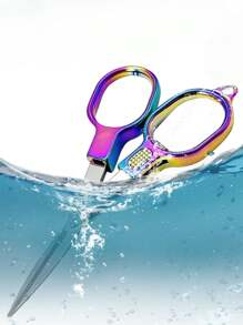 Double Circle Retro Folding Scissors Portable Small Scissors Carry Mini Private Fishing Travel Home Trumpet.