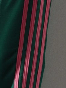 SHEIN Genkimix Kids School Clothes  Young Girl Casual Elastic Waist Drawstring Side Contrast Color Sweatpants Back To School Clothes Fall Winter