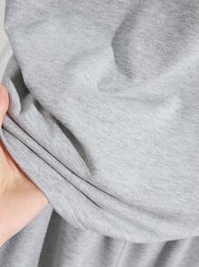 INAWLY Set de 2 blusas casuales sueltas de manga raglán de manga corta para mujeres - Multicolor - Ver 3