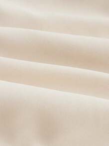 EMERY ROSE 女式休闲纯色口袋吊带褶皱连体衣 - 杏色 - 查看 5