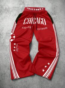 Manfinity Roghcode Men's Outdoor Contrast Color Quick Dry Pants - Multicolor - View 3