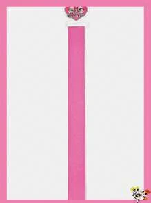 THE POWERPUFF GIRLS X SHEIN Blossom, Bubbles, Buttercup Pattern Fuchsia Felt Storage - Hot Pink - View 1